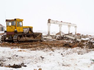 Планировка площадей бульдозерами